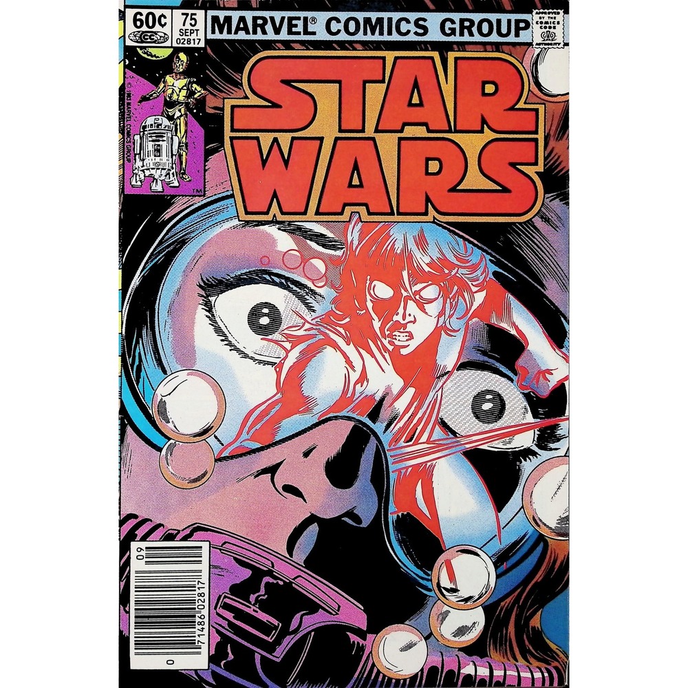 Star Wars Marvel Comics #75 1983 Luke Skywalker Bronze Age Newsstand Comic Book